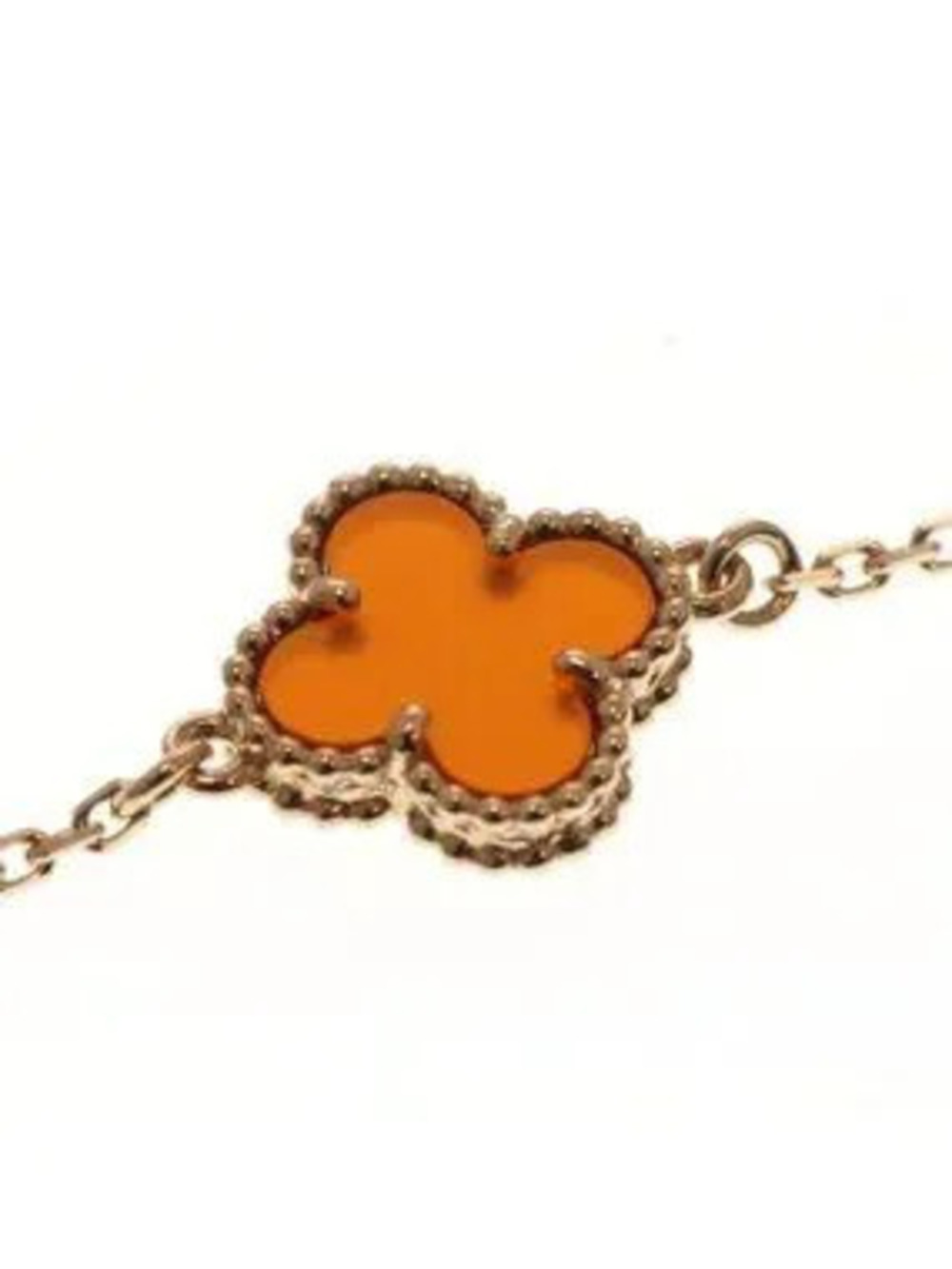 Van Cleef & Arpels Sweet Alhambra Bracelet Carnelian Rose Gold